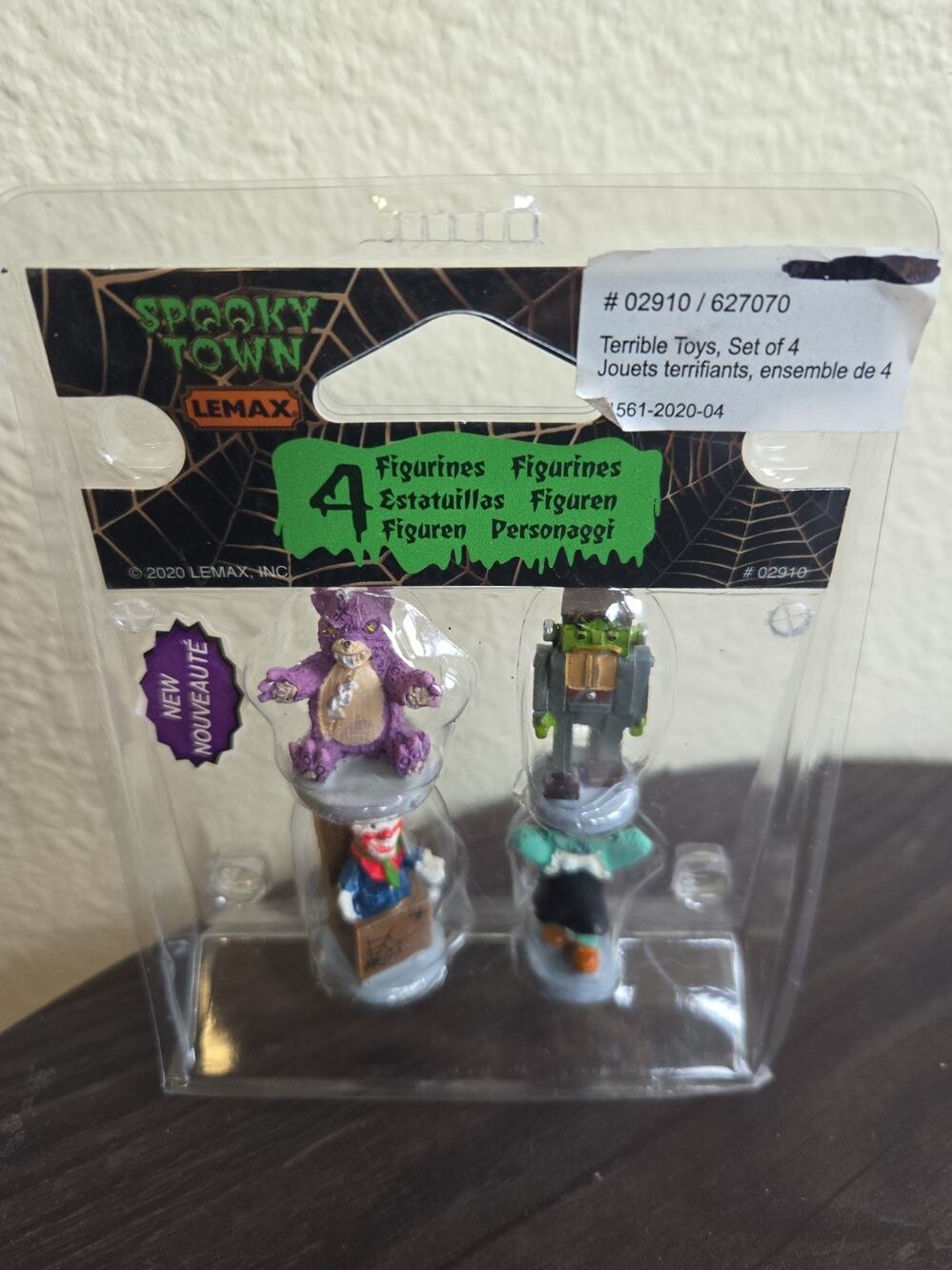 NEW 2020 Lemax Spooky Town Accessory "Terrible Toys, Set of 4" #02910 NIP